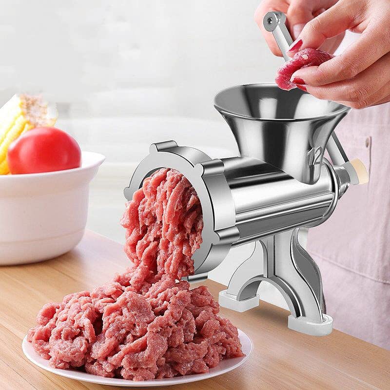 Amazon | 手動挽き肉、手動ミンサー、ステンレス鋼の食肉加工機の粉砕